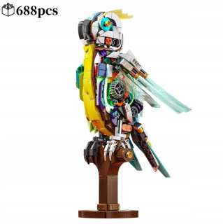 Stavebné bloky Clockwork Parrot / Parrot Machinery - 688 prvkov
